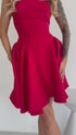 Corset dress "MARAKUJA A1160" - RED